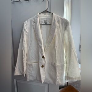 Classic White Blazer
